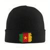 New Cameroon Cameroun Flag Beanie Hats Map Cute Caps Unisex Adult Gym Knitting Hat Autumn Printed Warm Soft Beanie Hat