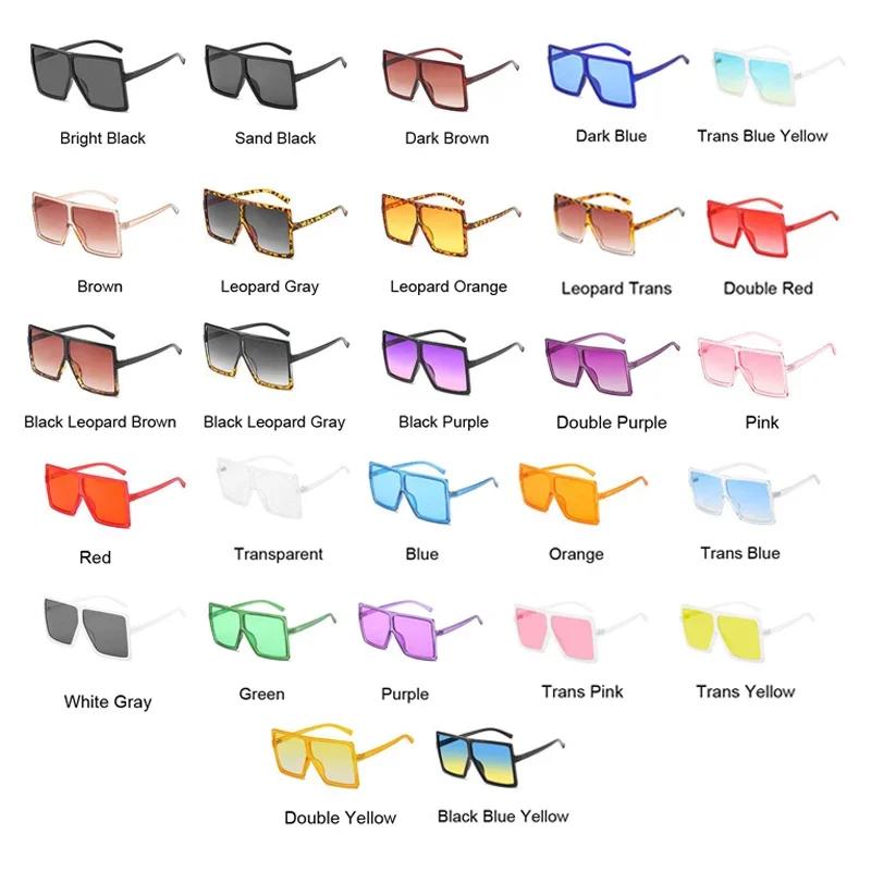 New Sunglasses Square Women Sun Glasses Female Eyewear Eyeglasses Plastic Frame Clear Lens UV400 Shade Fashion Driving