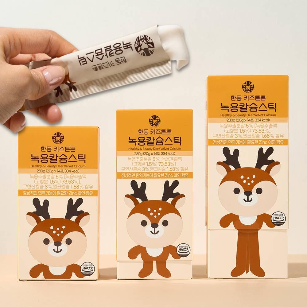 Handong Kids Strong Growing Children's Deer Antler Tonic Zinc Calcium Jelly 20g 42 Pcs