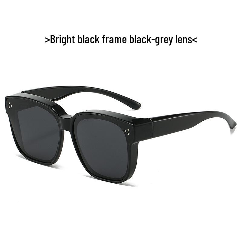 TR1055 Polarized UV Protection Over-Glasses for Myopia, Large Frame Sunglasses for Men & Women