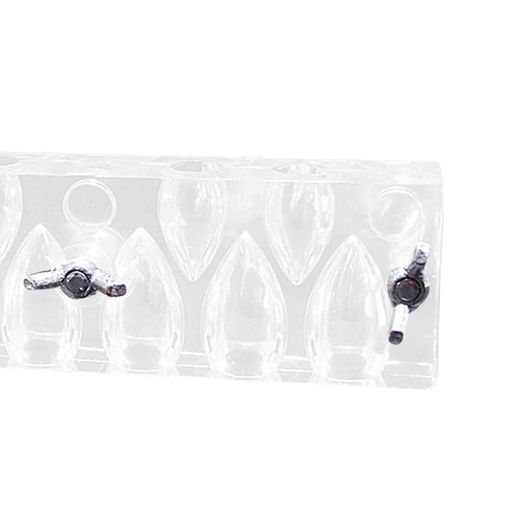 Acrylic Incense Cone Making Mold Set with 10 Holes Backflow Incense Tower Mould for Tea Room Home SPA