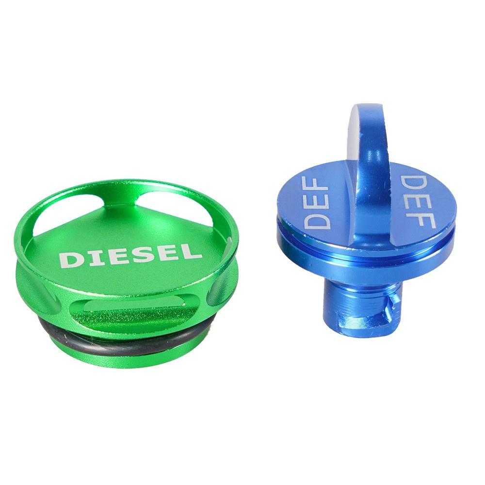 2Pcs Car Fuel Filler Cap Gas Tank Cover Fit For 14-18 Dodge Ram 1500 2500 3500