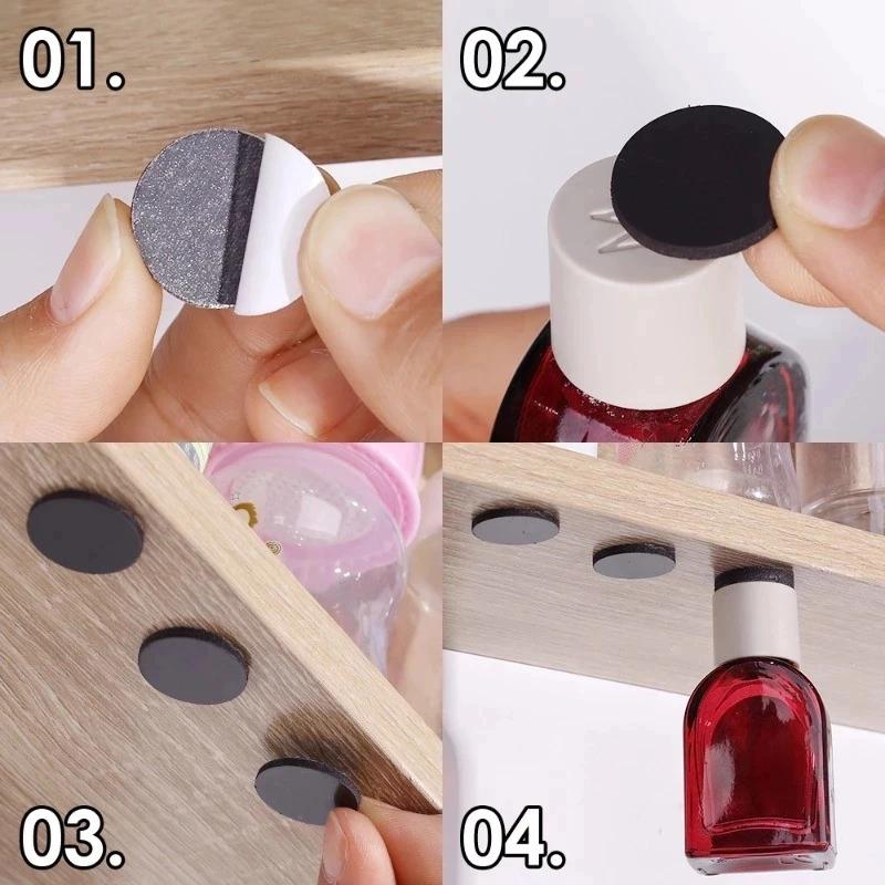 Self Adhesive Rubber Magnets 30/60 PCS Square Round Strong Magnetic for Business Card Making Exhibition Display Use