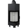 Steel fireplace KRATKI MBN left 10 kW Ø 200 self closing door