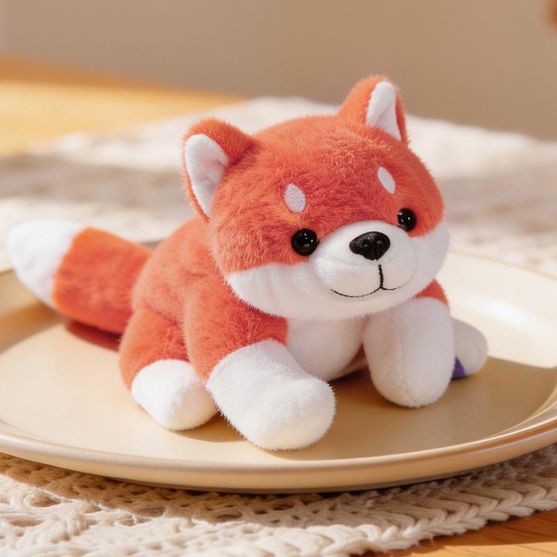 18Cm Cute Table Companion Plush Toys Lovely Piggy Raccoon Fox Husky Bear Plushie Doll Adorable Gift For Kids Girlfriend