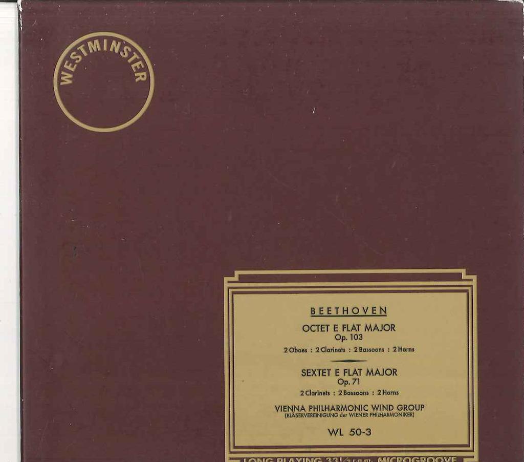 CD VIENNA PHILHARMONIC WIND GROUP - Beethoven Octet E Flat Major Op.103 MVCZ10012 UNIVERSAL Japan Classical Used