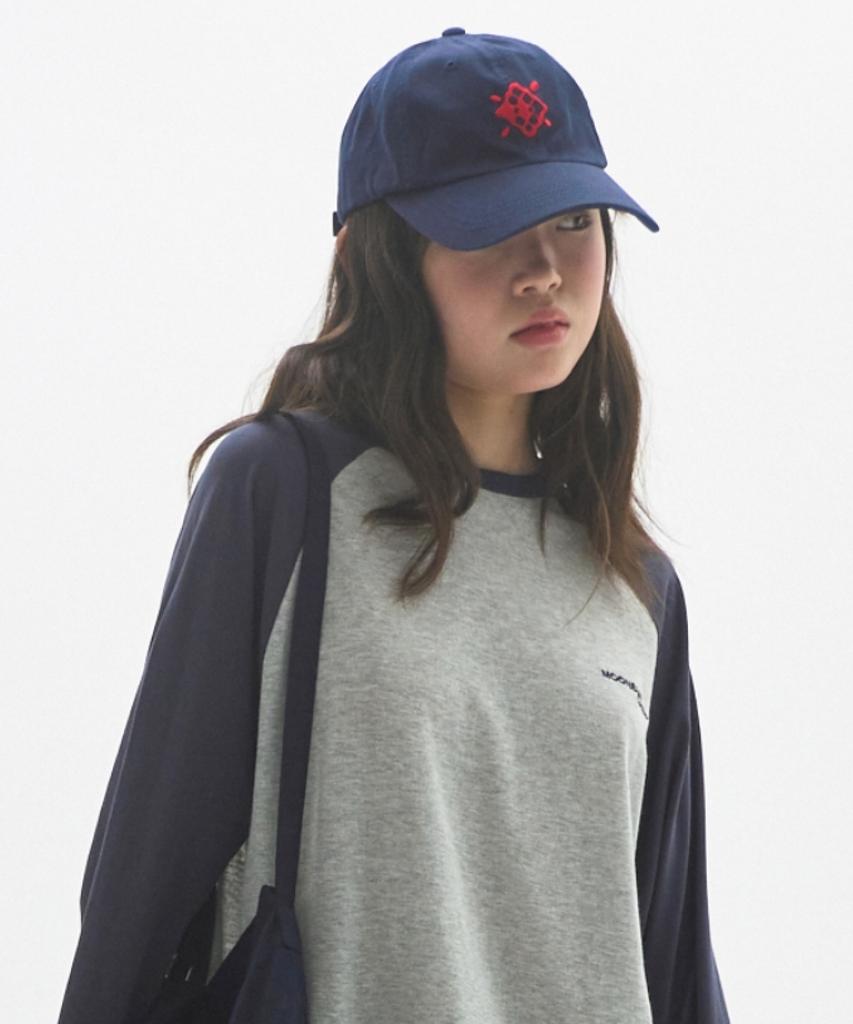 MOONSUN M.C Argyle Ball Cap / Navy