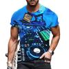 Stage DJ Keyboard 3d Printed T-shirt For Men Women Party Reunion Short Sleeves Tee Shirt Harajuku Personality Round Neck Tees