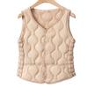 New down cotton vest women's autumn and winter warm inside with short lamb down vest vest vest vest vest
