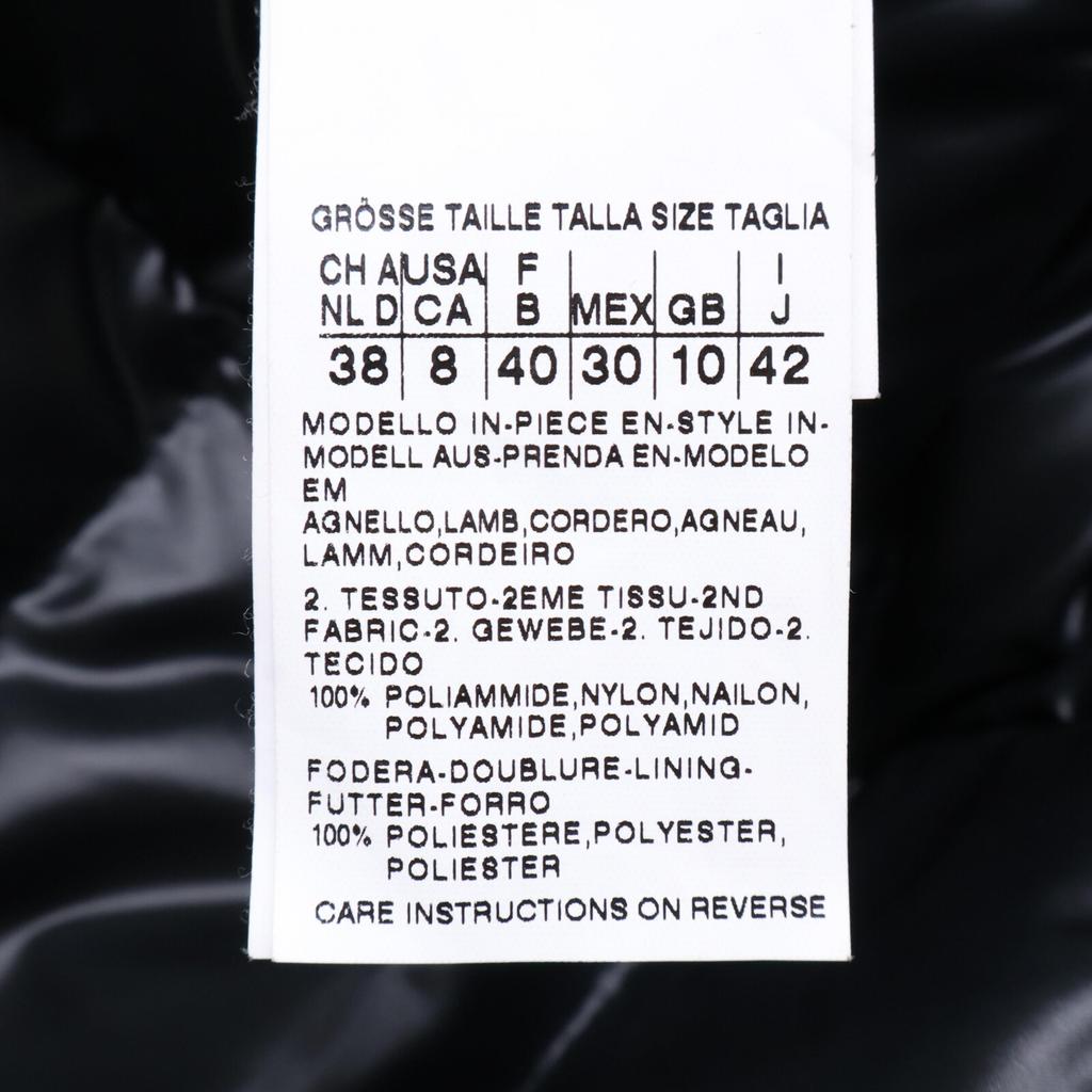 SPORTMAX [Domestic regular] 24660203 Real fur x quilting switching down coat 42 blackUsed