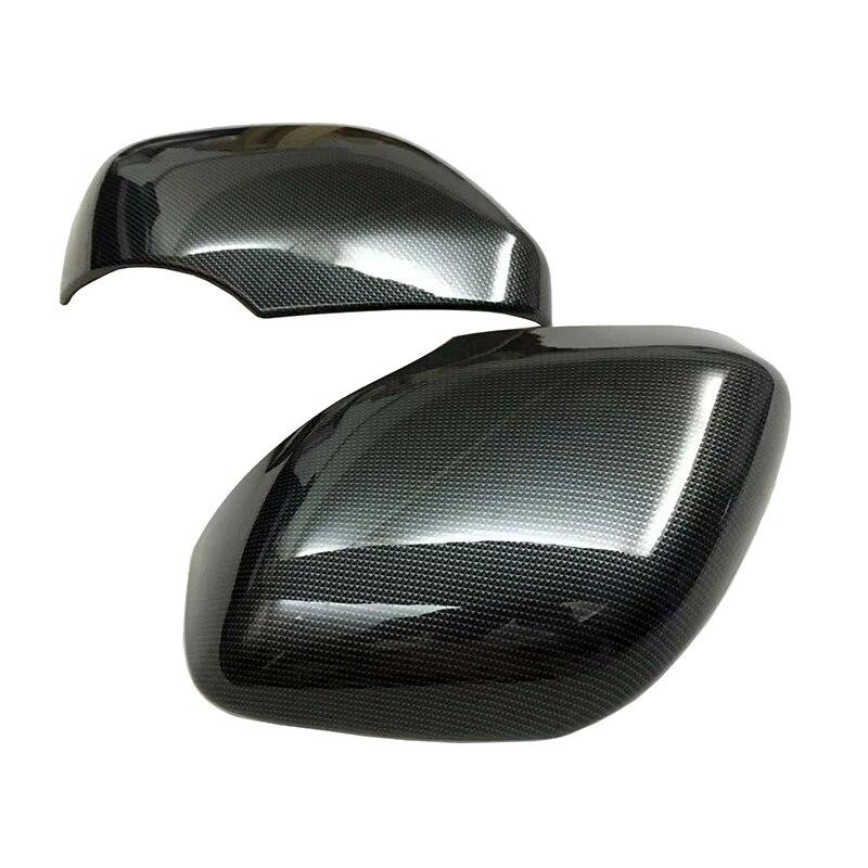 ABS Krom/Karbonutseende Sidespeil Deksel 2 stk For NIssan Patrol Armada Y62 Tilbehør 2017 2018