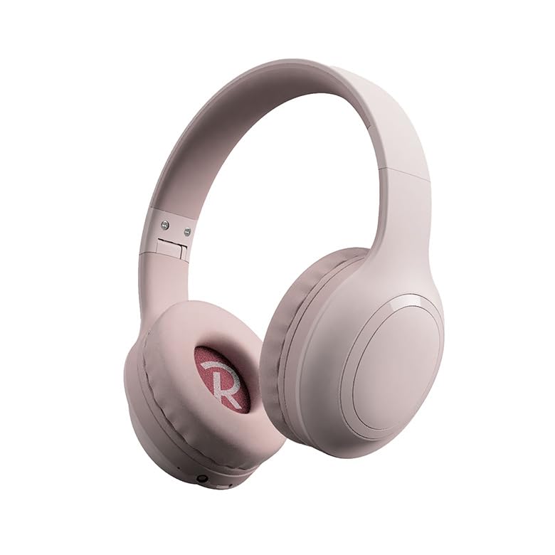 Green House Wireless Low Reduced Sound Pink Headphones, Latency, AAC, Built-in Microphone, ANC, Bluetooth, Delay, (GH-HPBB-PK)