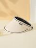 Summer New Fashion Visor Straw Hat Female Tassels Design Empty Top Outdoor Women Sun Caps