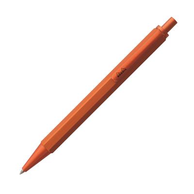 Rhodia Ballpoint Pen Script 0.7mm Hexagonal Shaft Aluminum Body Hairline Processing Low Viscosity Oil Ink Orange RHODIA Cf9288