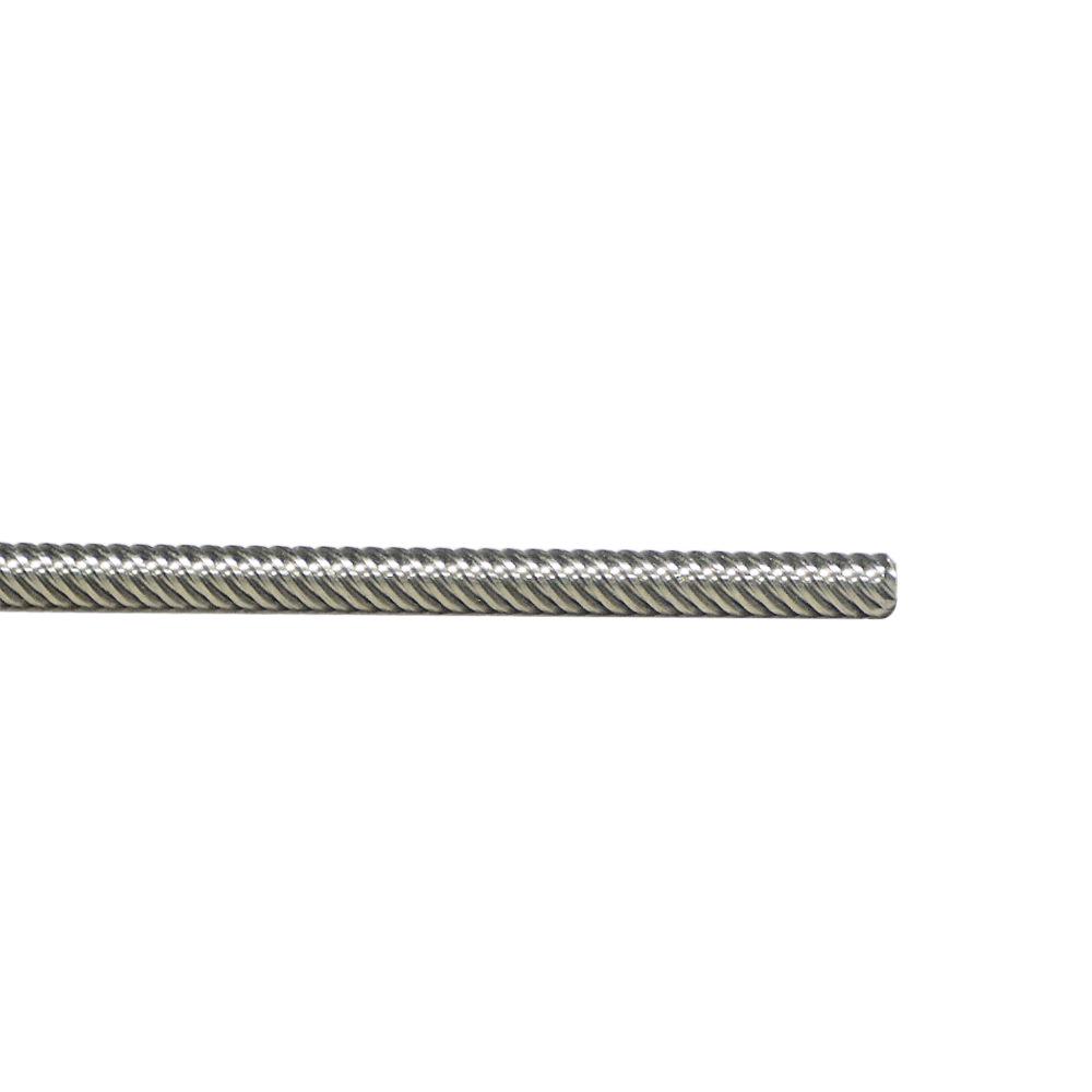 304 Stainless Steel T6 Trapezoidal Lead Screw with Nut, 2mm Pitch, 12mm Lead