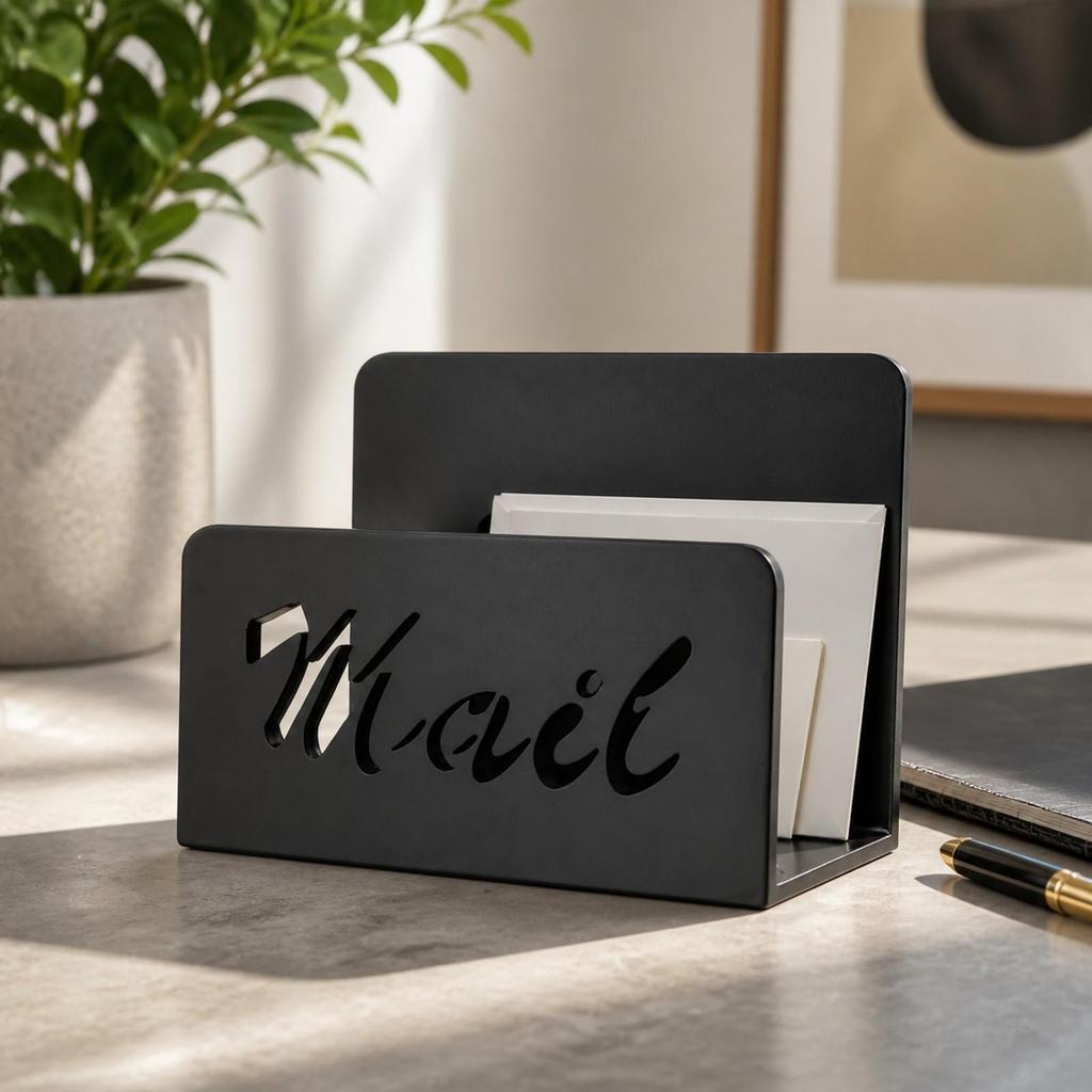 Desktop Mail Organizer Compact Envelope Holder Space-Saving for Study Table