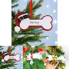Resin Handpainted Stylish Christmas Dog Bone Ornaments In Various Designs For Decor Holiday