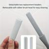 Pacote com 2 Escovas de Limpeza para Espaços entre os Dedos do Pé com Cabo Longo Esfoliante de Silicone Super Macio para Pés Escova de Lavar Pés para Chuveiro