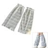 Japanese Tiered Ruffle Lace Leg Warmers for Women and Teens Knee Length Flared Leg Covers for Cosplay and Daily Wear