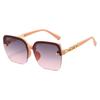 Luxury Rimless Brand Women Sunglasses Stylish Square Frameless Designer Ladies Sun Glasses Classic Trend UV400