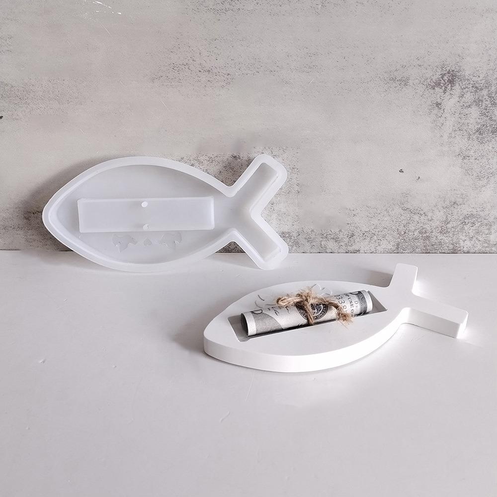 Handmade Fish Tea Lamp Silicone Mold Cartoon Fish Candlestick Holder Fish Candle Mold  Soaps Model