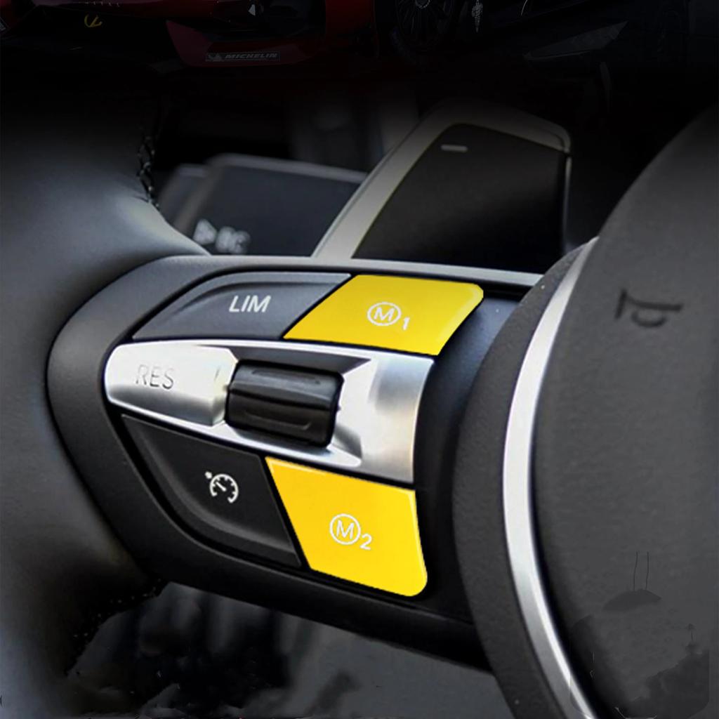 Car Steering Wheel M1 M2 Switch Button Cover For BMW M3 M4 M5 M6 X5M X6M F80 F82 F83 F10 F15 F16 F21 F30 F32 F33 F36 F06 F12