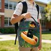 Ruby the Cat Insulated Lunch Bags Portable Hamburger Space Cat Meal Container Thermal Bag Lunch Box Tote Food Storage Bags