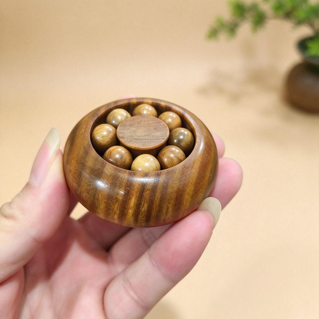 Cliff Cypress Luxury Rosewood Decompression Gyro: Handheld Wind Fire Wheel for Relaxation and Luck