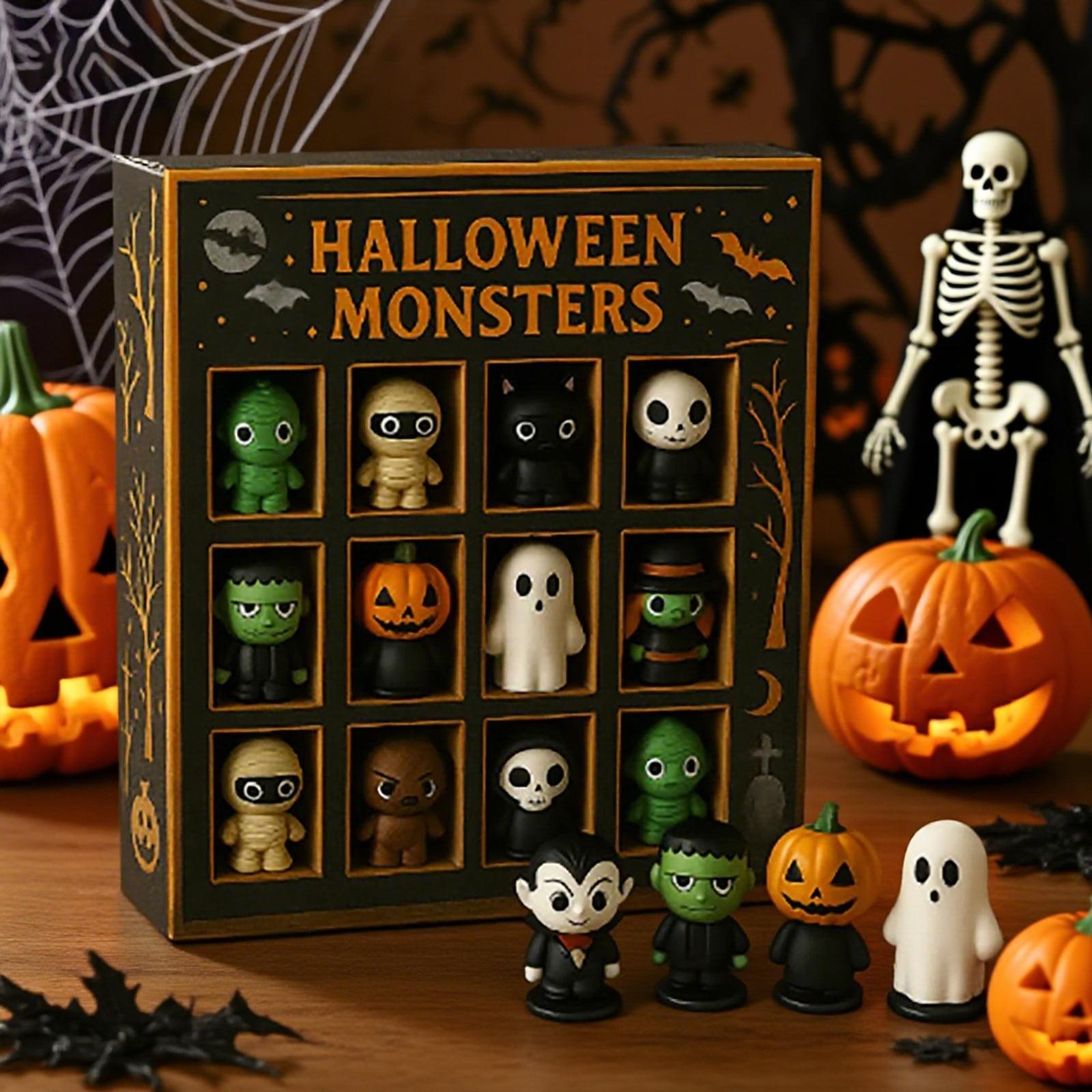 

3D Адвент-календарь, 12-дневный Адвент-календарь со случайными фиксированными фигурками, Адвент-календарь для отпуска (12pc) One Size