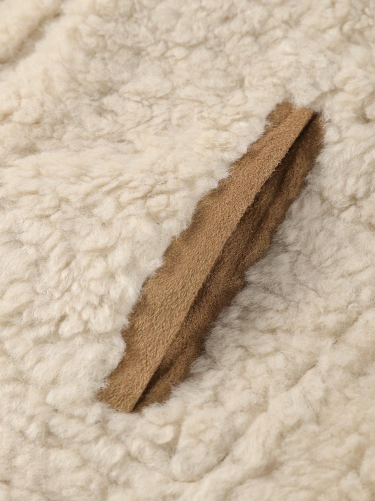 Women's Double-sided Winter Jacket Stand Up Collar Warm Jacket Women's Suede Lamb Wool Jacket Fashionable Thick Jacket Autumn and Winter