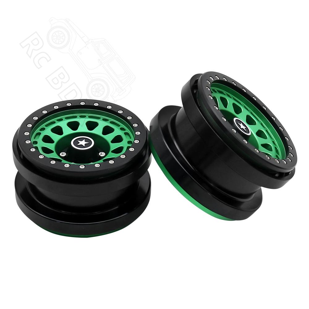 Rc jeep CNC Aluminum 2.9" Beadlock Wheel Hub Rim for 1/6 RC Crawler Car Axial SCX6 Jeep JLU Wrangler