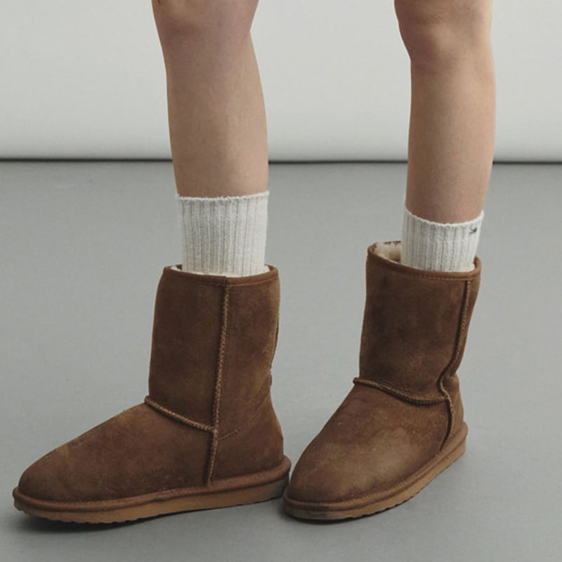 MONGDOL [5 Colors] Wool Blend Golji Knit Socks MDAC034