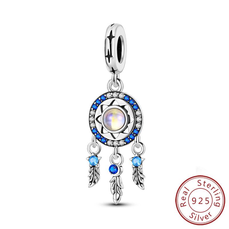 Originale Kupferanhänger Perlen Anhänger Bunte Traumfänger Glücksbringer Passend für Armbänder Halsketten Frauen DIY Schmuck