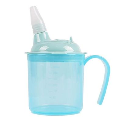 Ergonomischer 300ml Trinkbecher mit stabilem Boden für ältere Menschen, schwangere Frauen, auslaufsicherer grüner Behälter