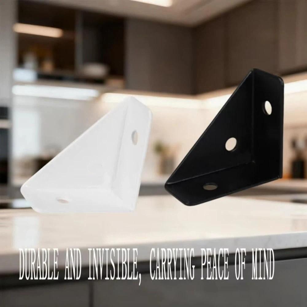 8pcs Heavy Duty Steel Angle Corner Brackets Thicken Support Corner Stand Hanging Cabinet