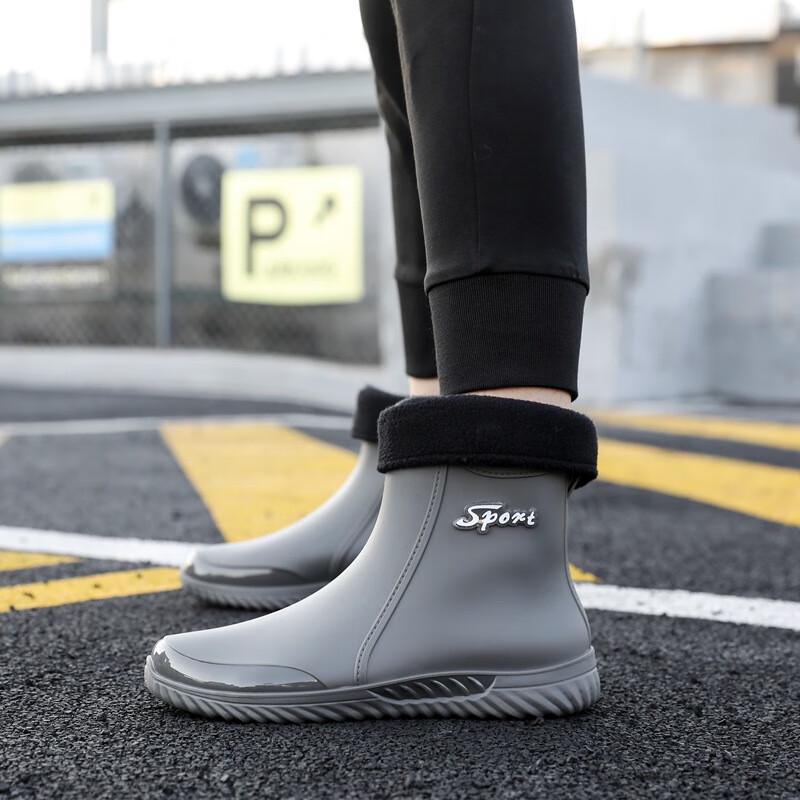 Unisex Short Tube Anti-Slip Waterproof Rain Boots