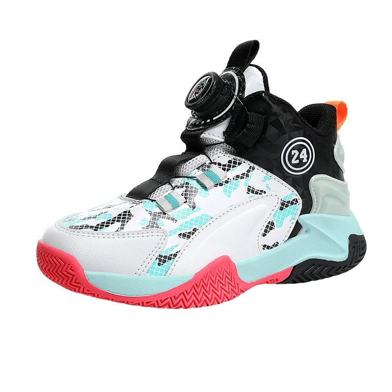 

31-40 Подростковый Большой Размер Удобная и Модная Спортивная и Повседневная Обувь Высокие Кроссовки для Баскетбола 35 чёрный/белый