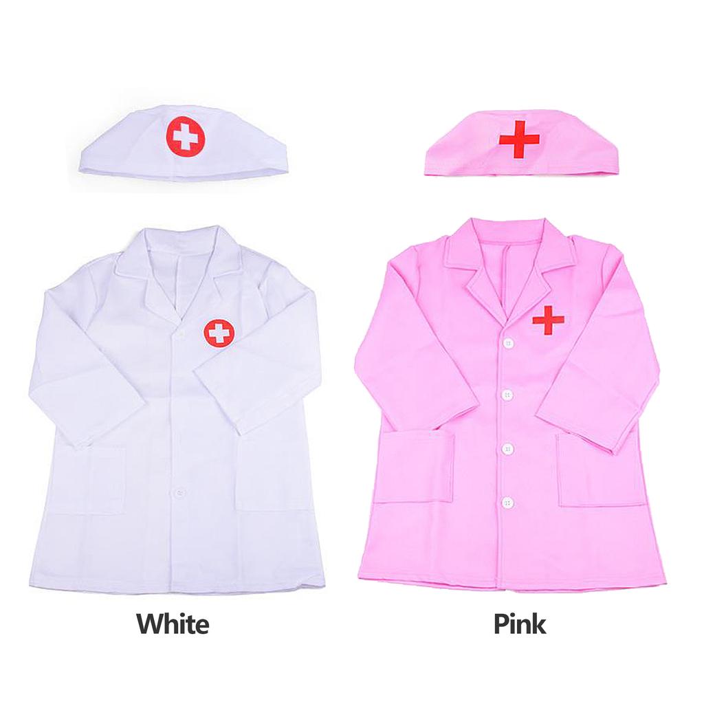 Kids Doctor Costume Doctors Play Set Toddler Doctor Dress Up Clothes for Role Play for 120cm Kids