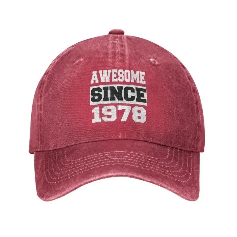 Personalized Cotton Awesome Since Born In 1978 Birthday Gifts Baseball Cap Sports Women Men's Adjustable Dad Hat Summer