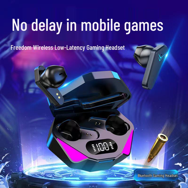 X15 Wireless Dual-Ear Gaming Bluetooth Headphones – Low Latency, Sport Touch, Digital Display