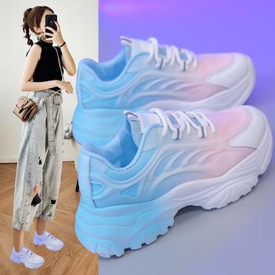 Ins 2022 Κορεατικά γυναικεία παπούτσια Breathable Summer Platform Sports casual παπούτσια για φοιτήτριες