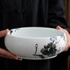 Jade Porcelain Tea Washing Large Blue and White Ceramic Pen Washing Hydroponic Flower Pot Bowl Water Tray Ashtray