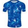 Creative 3D Digital Printed T-shirt for Men's Short Sleeves Tops