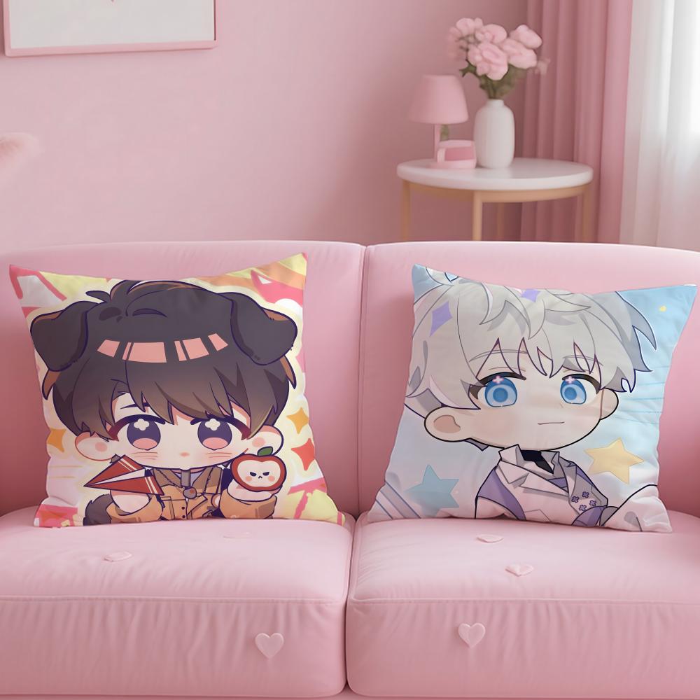 game L-Love and Deepspace Cushion Cover Comfortable Reversible Pillow Cover Ideal for Car Sofa Bedroom & Beyond