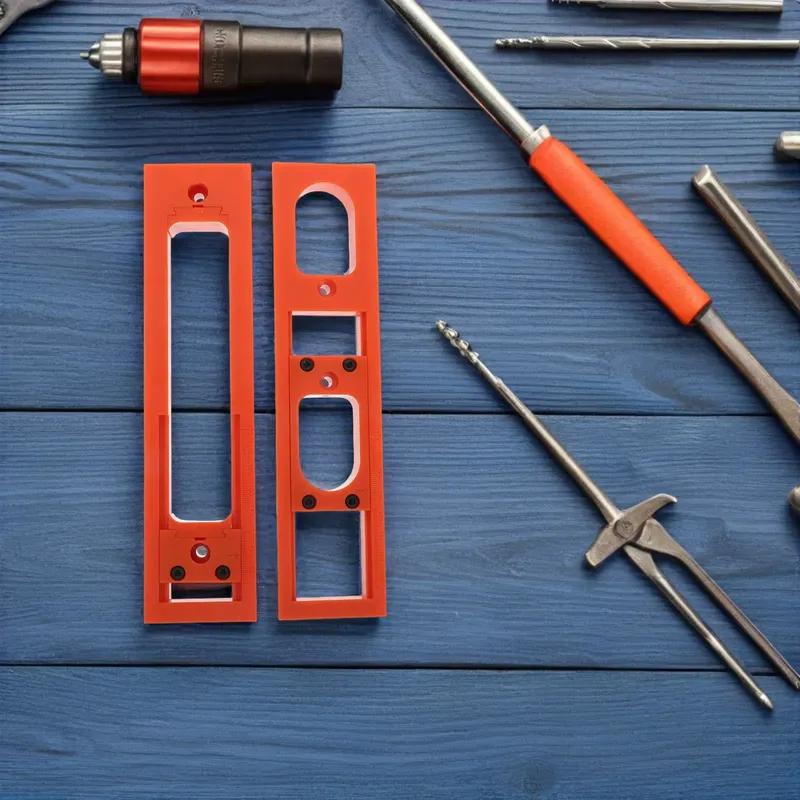 Hidden Hinge Template 9 Invisible Router Guide Template 30Mm Width Door Hinge Installation Kit Precise Positioning Door Repair