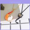 Collar Gancho Maravilla del Océano con Colgante Cola de Zorro Cadena de Serpiente y Cadena para Clavícula Pt1192