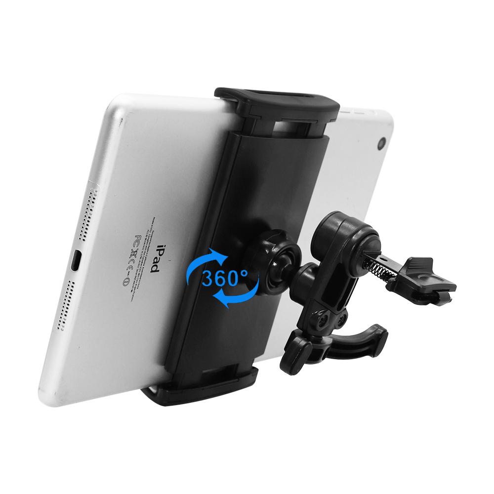 Neueste 360 Grad drehbare Auto-Lüftungshalterung für iPad 1 2 3 4 Mini 4-11 Zoll Samsung Huawei Tablet-Telefon GPS usw.
