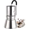 Camping Moka Pot Espresso Maker Coffee Distiller Maker Stainless Steel Moka Pot Coffee Maker for Outdoor Camping Accessories
