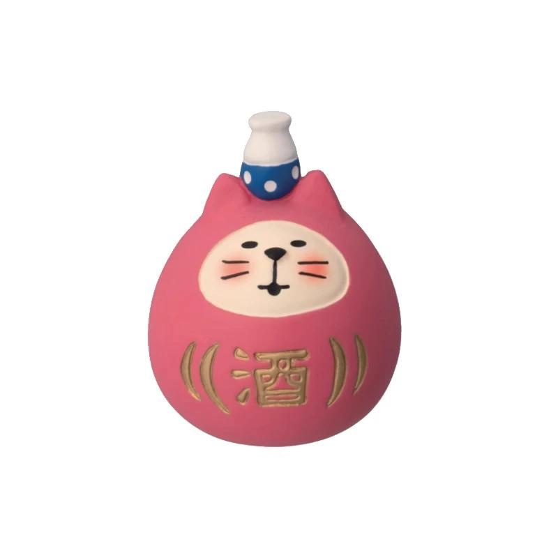 1pc Japanese Style Cute Cat Flower Appreciation ZAKKA Cherry Blossom Matcha INS Trendy Toy DIY Resin Handicraft Small Ornaments