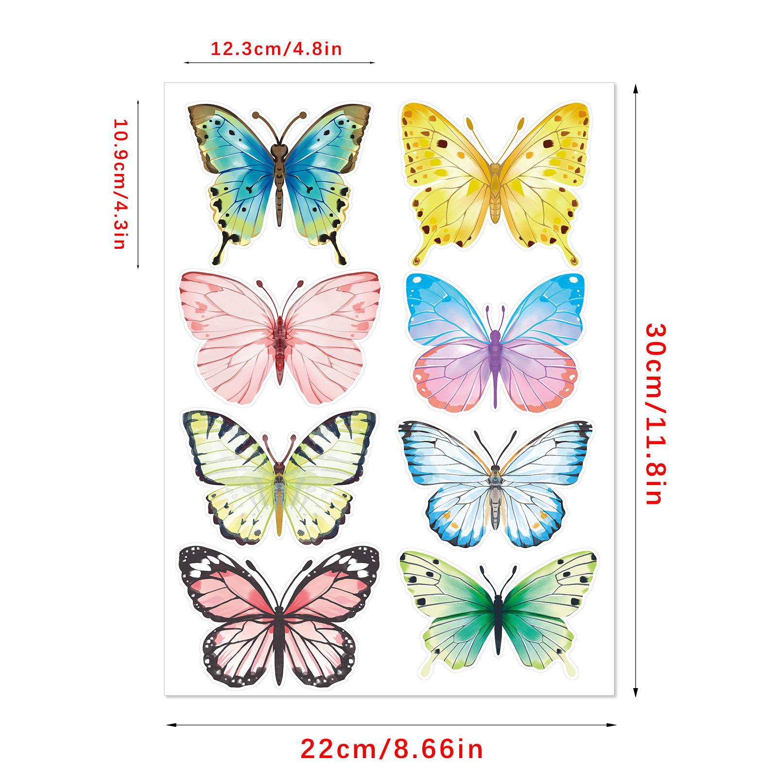 

Самоклеящиеся наклейки на стену с изображением мультяшной бабочки для украшения дома, фона для детской комнаты, сделай сам 22 *30cm